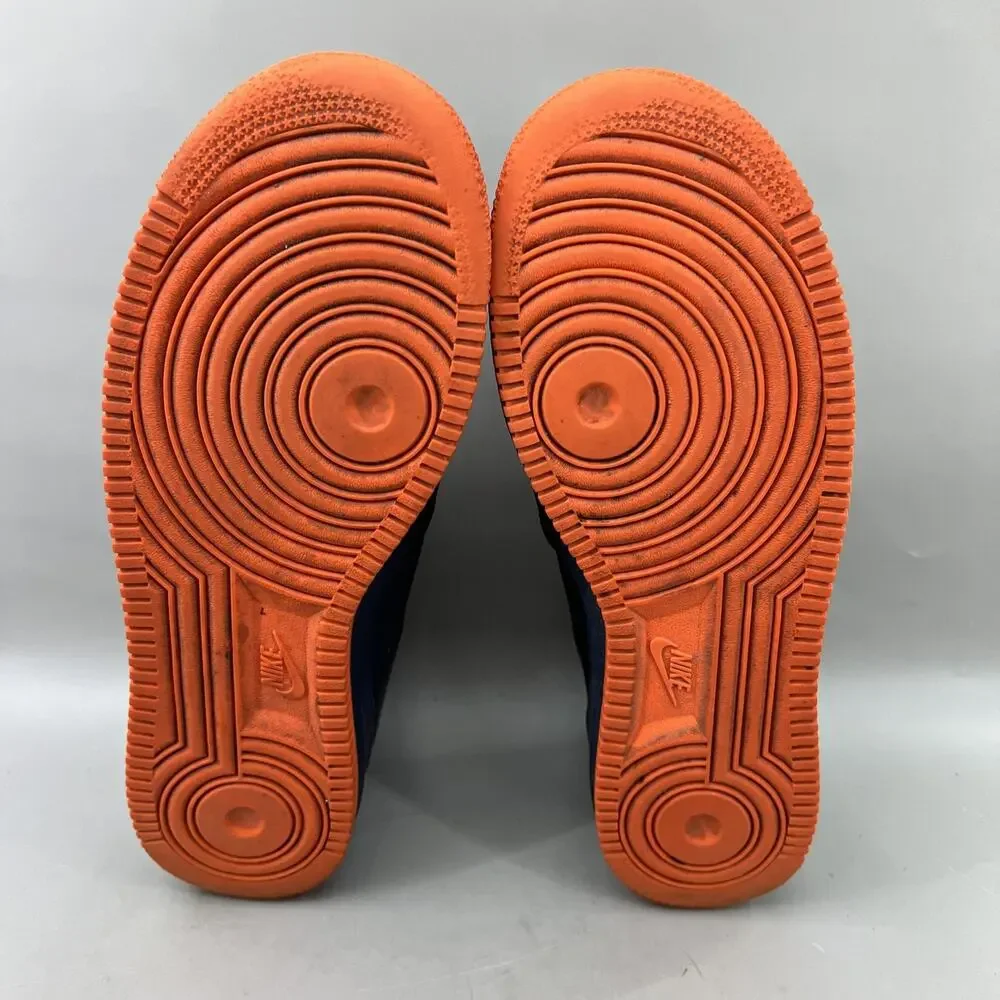 Nike Air Force 1 Low NYC's Finest Shoes Men Size 10 Blue Orange Leather Sneakers